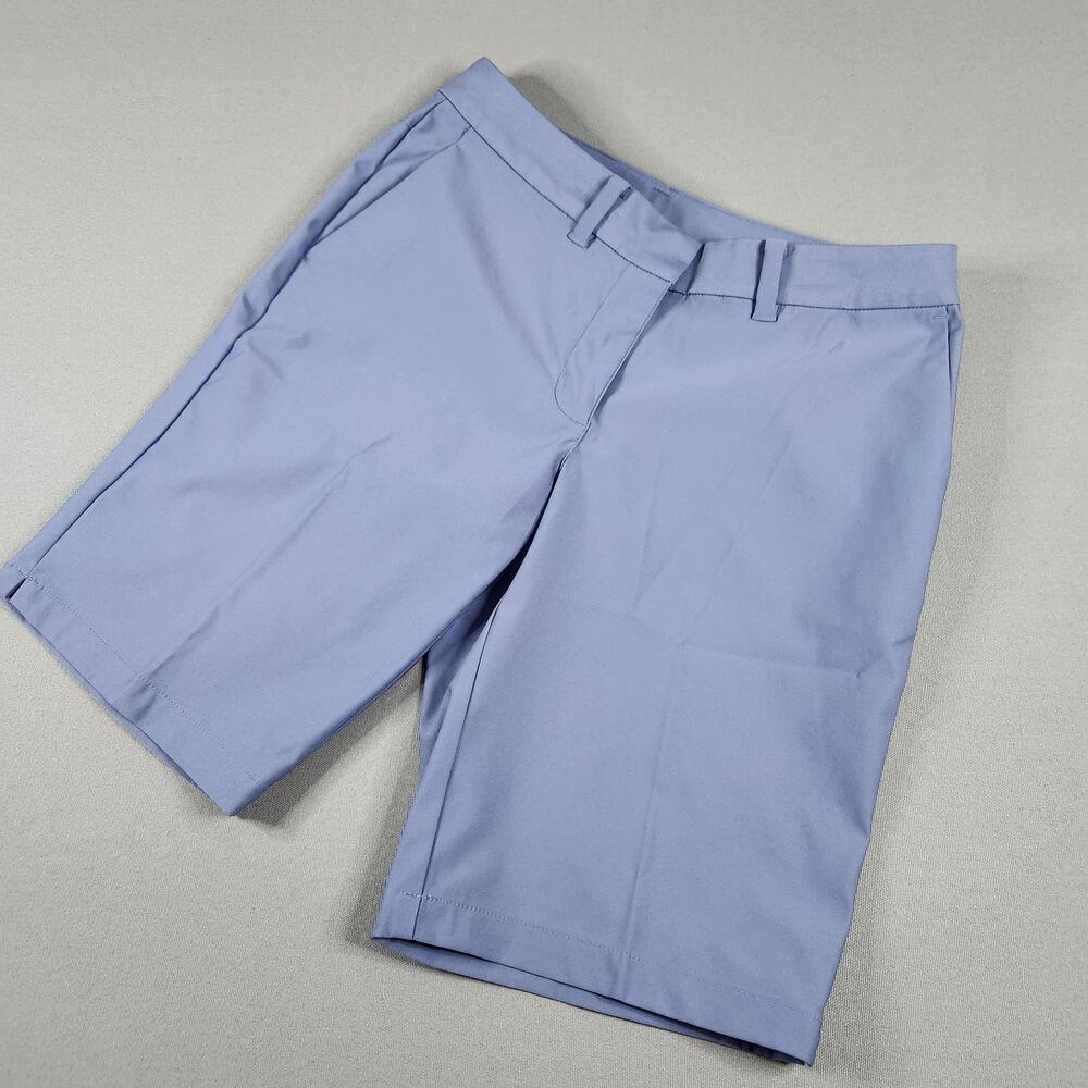 Nike Golf Women's Dri-Fit size 4 shorts 10" inseam light blue athletic tennis